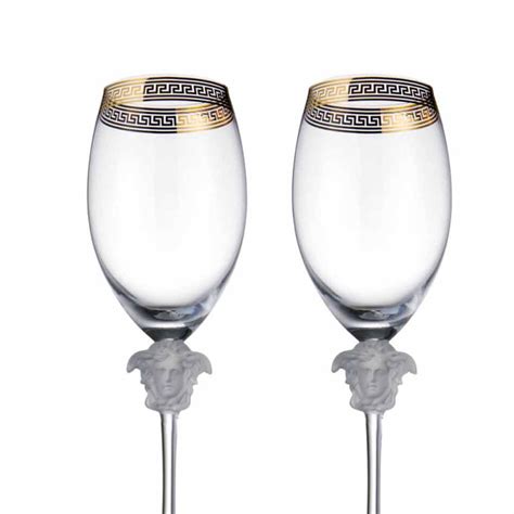 versace wine glass